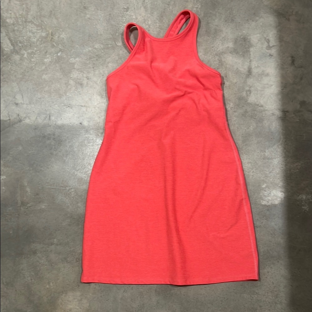 Beyond Yoga Pink Sheath Mini Dress Halter Sleeveless